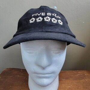Chrysler‎ Five Star Mens Hat Adjustable Strapback Black Baseball Dad Cap